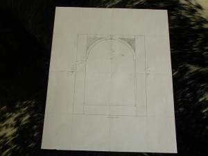 Drawing of the door